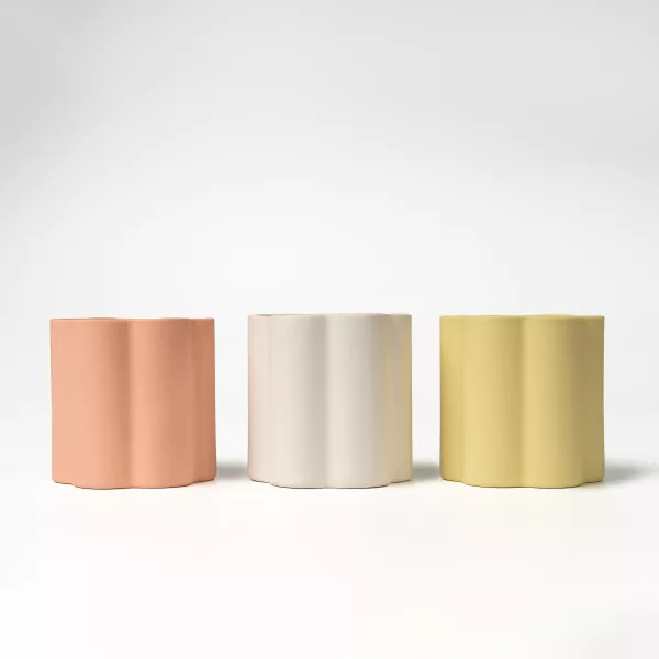 Καλλιτεχνική Floral Edge Κεραμική Κηροπήγα Καλλιτεχνική Floral Edge Κεραμική Κηροπήγα