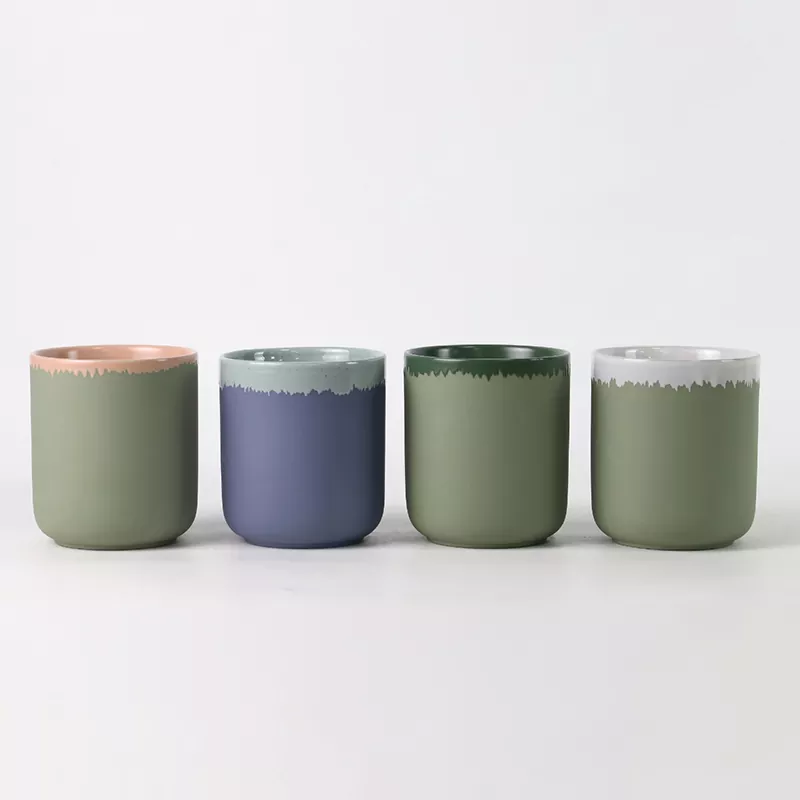 Κεραμική Κηροπήγα με Φυσικό Χρώμα Φινίρισμα