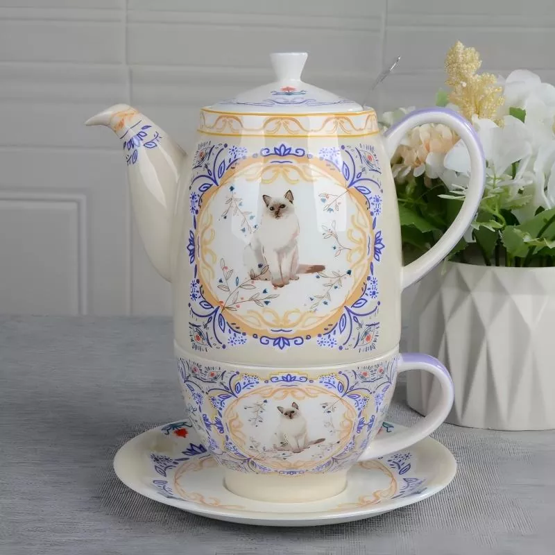 Enchanted Cup Porcelain Cup με τσαγιέρα