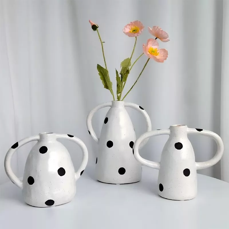 Polka Dot Stoneware Βάζο